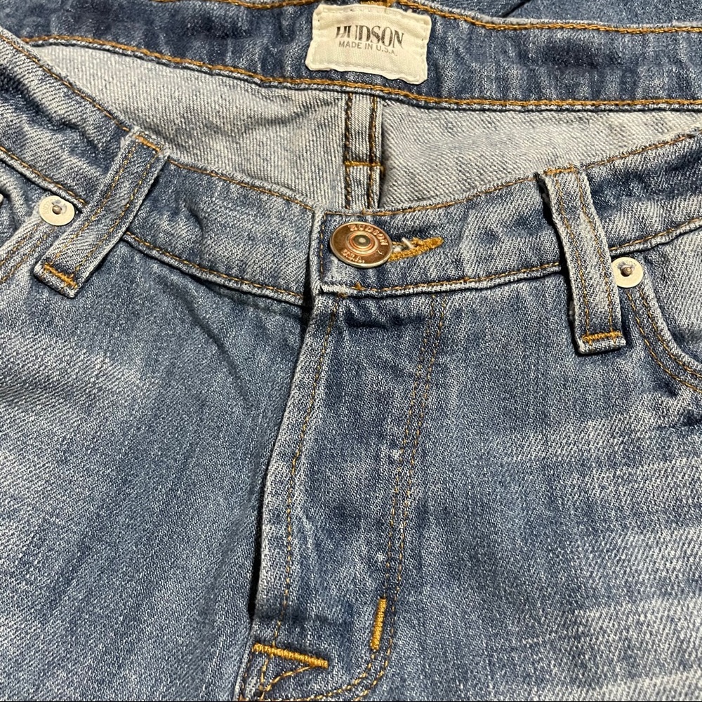 Hudson Leigh Boyfriend Distressed Jeans 25 0 - Picture 9 of 11